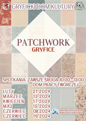 Gryfice - Patchwork warsztaty do 19.06